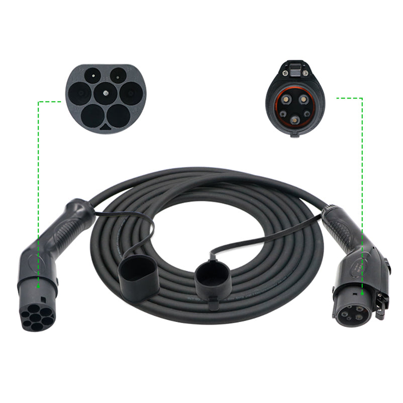 type 1 to type 2 EV Charging cable