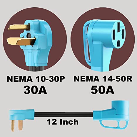 12 Inches NEMA 10-30P to 14-50R 
